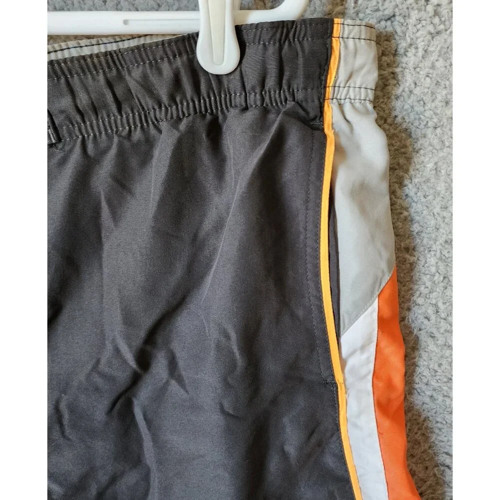 Nike Beach Black &‎ Orange Athletic Lined Board Shorts Swim Trunks Size Large